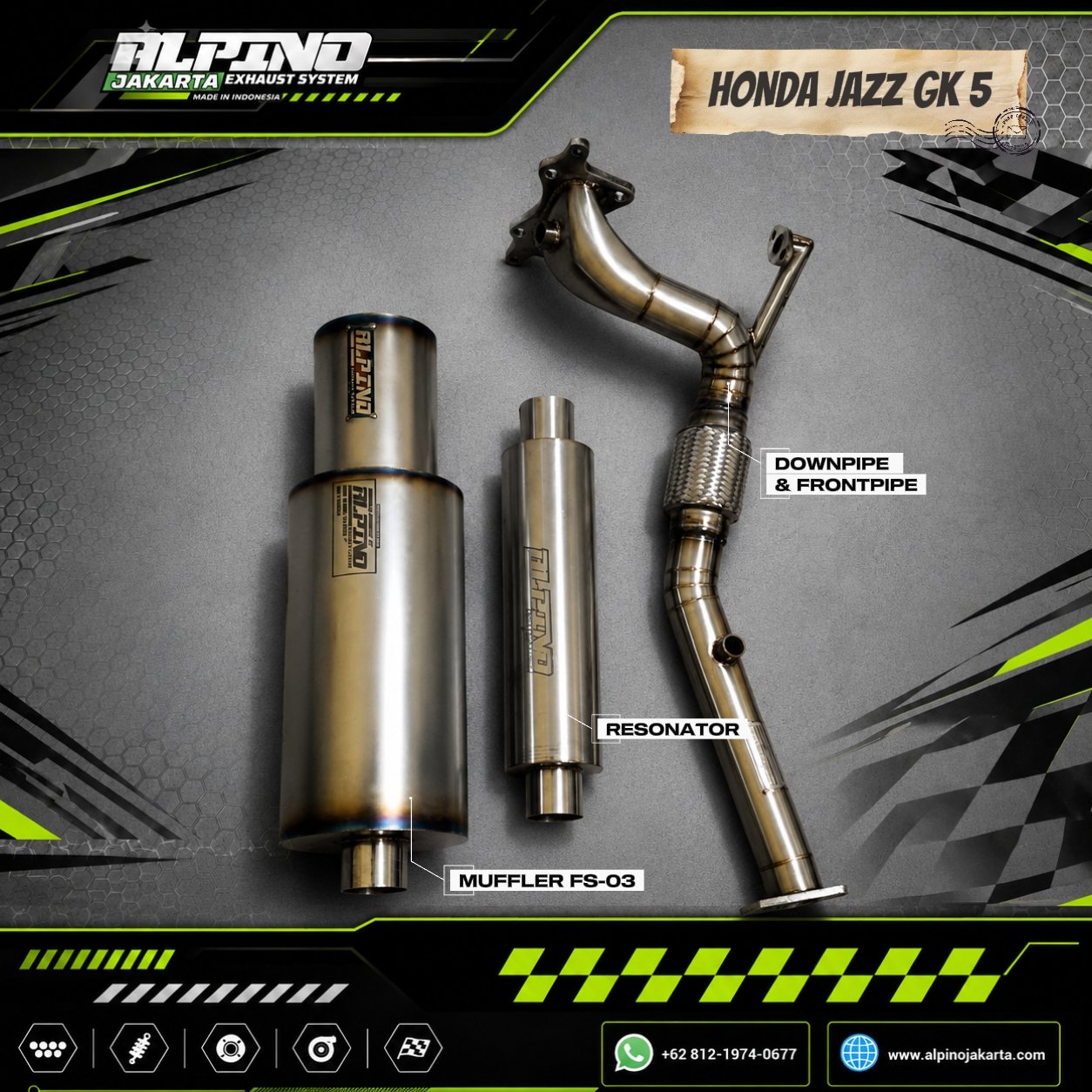 Knalpot honda Gk5